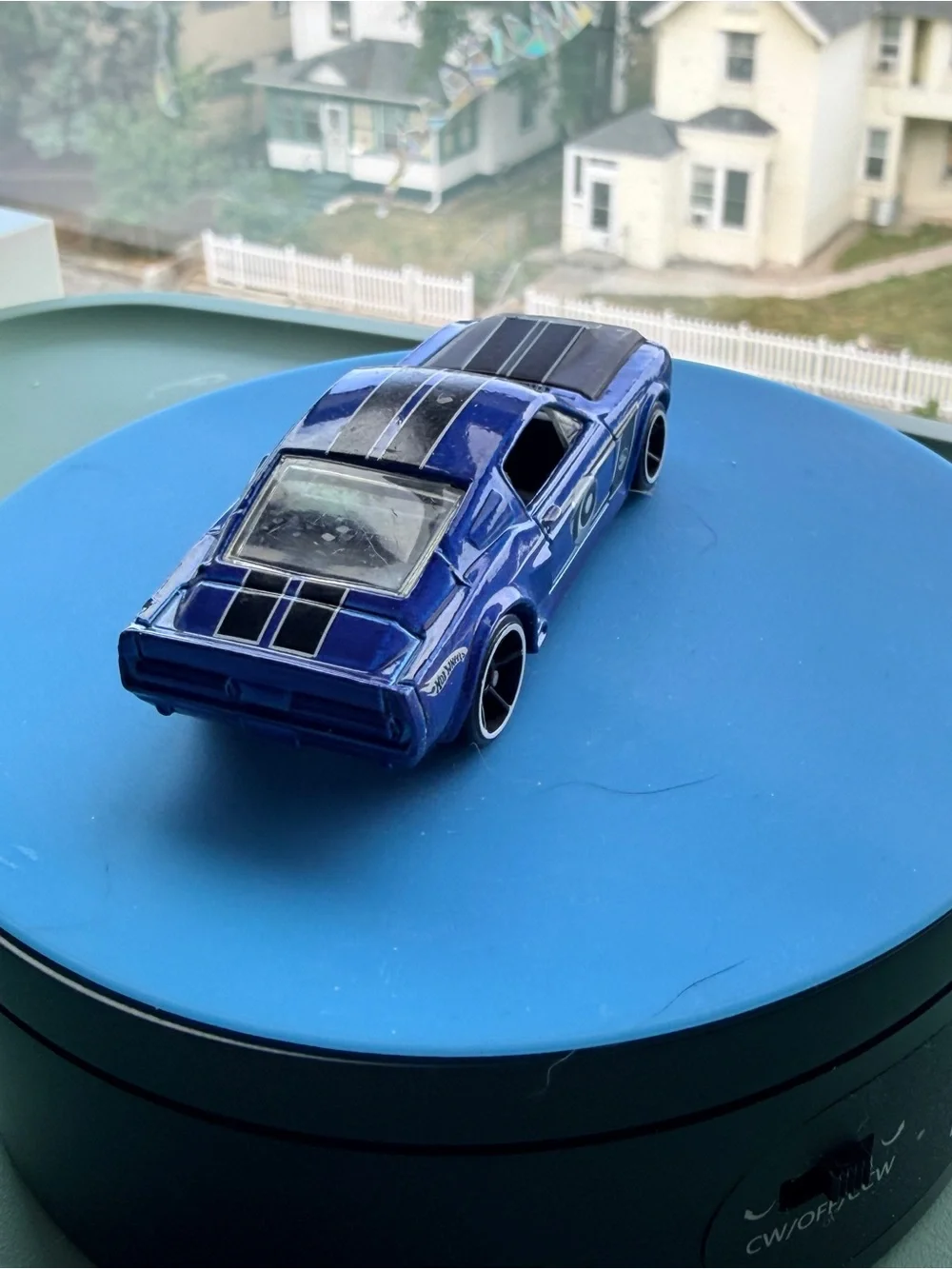 Hot Wheels bright blue